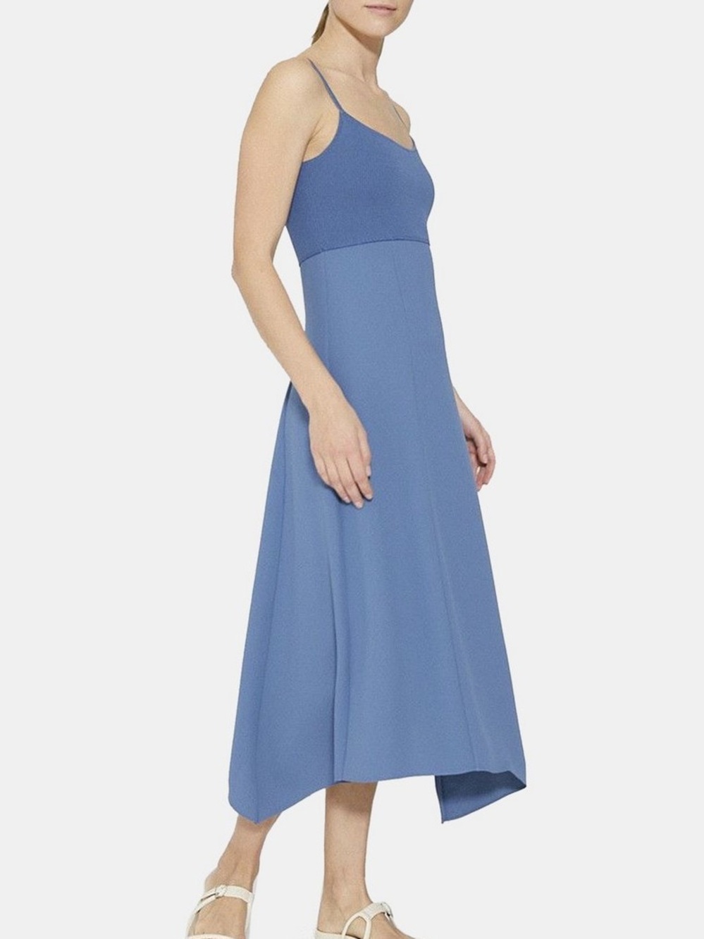 NWT Theory Flared Slip Dress in Crepe